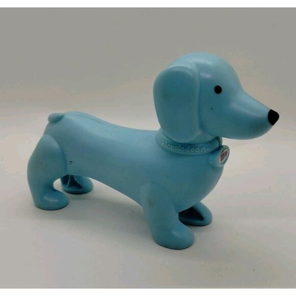 Nickelodeon McDonalds 2010 Blue Dachshund Doxie Dog Figurine 5 Inch iCarly - Picture 1 of 5
